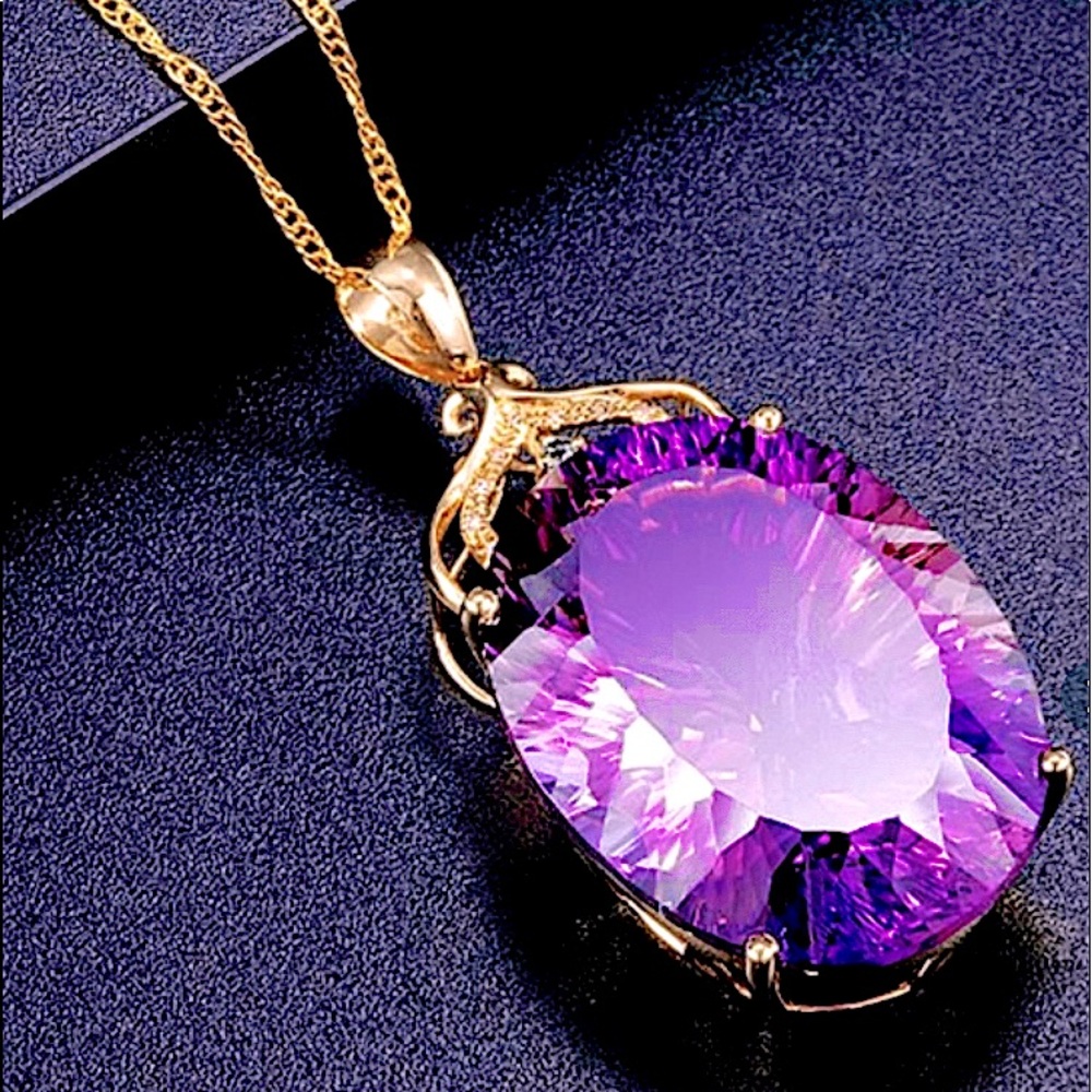 Huge Amethyst Dark Purple Stone Rare